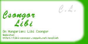 csongor libi business card